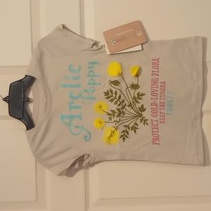 Peek Kids Arctic Poppy two sided short sleeve top New with Tags Size 8